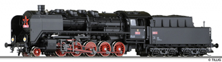 [Lokomotivy] → [Parní] → [BR 50] → 02299: parní lokomotiva černá s červenými koly a velkými kouřovými plechy