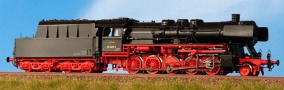 [Lokomotivy] → [Parní] → [BR 50] → 125003: černá s červeným pojezdem a kouřovými plechy