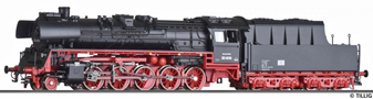 [Lokomotivy] → [Parní] → [BR 50] → 03032: parní lokomotiva černá s červeným pojezdem a s kouřovými plechy