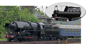 [Lokomotivy] → [Parní] → [BR 52] → 02065 E: muzaální parní lokomotiva černá s kouřovými plechy