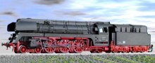 [Lokomotivy] → [Parní] → [BR 01] → 1018203: černá s červeným pojezdem, kouřovými plechy a olejovým tendrem BR 01.5