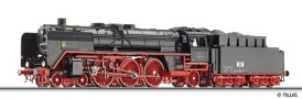 [Lokomotivy] → [Parní] → [BR 01] → 501231: černá s červeným pojezdem a kouřovými plechy, logo FDJ, patinovaná