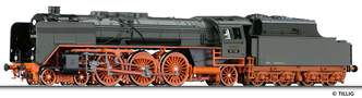 [Lokomotivy] → [Parní] → [BR 01] → 02136: parní lokomotiva černá s kouřovými plechy, červený pojezd