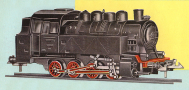 [Lokomotivy] → [Parn] → [BR 81] → 159/51: parn lokomotiva ern s ervenmi koly a rozvodem
