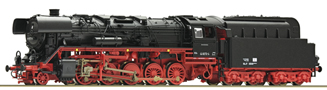 [Lokomotivy] → [Parní] → [BR 44] → 36088: parní lokomotiva černá s červeným pojezdem a s kouřovými plechy