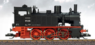 [Lokomotivy] → [Parní] → [BR 89] → 1010800: parní lokomotiva černá s červeným pojezdem