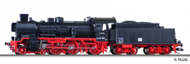 [Lokomotivy] → [Parní] → [BR 38] → 02020: černá s kouřovými plechy a červeným pojezdem