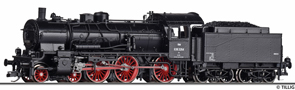 [Lokomotivy] → [Parní] → [BR 38] → 02032: parní lokomotiva černá s červeným pojezdem