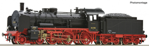 [Lokomotivy] → [Parní] → [BR 38] → 7180002: parní lokomotiva černá s červeným pojezdem a s kouřovými plechy