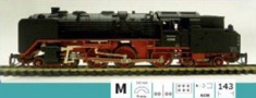 [Lokomotivy] → [Parní] → [BR 62] → 111621: černá s červeným pojezdem a kouřovými plechy