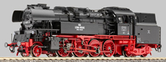 [Lokomotivy] → [Parní] → [BR 65] → 31072130: parní lokomotiva černá s červeným pojezdem a s kouřovými plechy, VEB LEUNA-WERKE