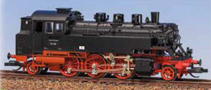 [Lokomotivy] → [Parní] → [BR 64] → 30160: parní lokomotiva černá s červeným pojezdem