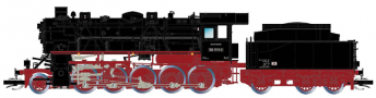 [Lokomotivy] → [Parní] → [BR 58] → HN9068: parní lokomotiva černá s červeným pojezdem