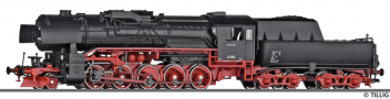 [Lokomotivy] → [Parní] → [BR 42] → 02061: parní lokomotiva černá s červeným pojezdem a kouřovými plechy