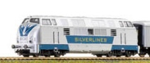 [Lokomotivy] → [Motorové] → [V 200] → 500725: stříbrná-modrá „Silverlines“