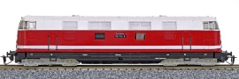 [Lokomotivy] → [Motorové] → [V 180 (BR 118)] → 02522: červená s bílým pruhem, černým rámem a šedými podvozky BR 118