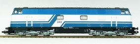 [Lokomotivy] → [Motorové] → [V 180 (BR 118)] → 501004: modrá-bílá s černou střechou a pojezdem ″D&D Eisenbahngesellschaft Hagenow″