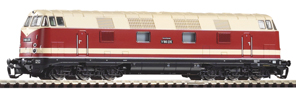 [Lokomotivy] → [Motorové] → [V 180 (BR 118)] → 47291: dieselová lokomotiva červená-slonová kost s proužkem, černý pojezd