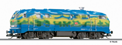 [Lokomotivy] → [Motorové] → [BR 218] → 501352 E: dieselová lokomotiva v barevném schematu „Touristikzug“