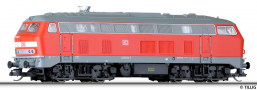 [Lokomotivy] &rarr;&nbsp;[Motorov�]&nbsp;&rarr;&nbsp;[BR 218]&nbsp;&rarr;&nbsp;502586: dieselov� lokomotiva �erven� s tmav�ed�m pojezdem a �edou st�echou