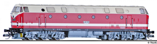 [Lokomotivy] → [Motorové] → [BR 119] → 02794: dieselová lokomotiva červená-slonová kost, černý rám a šedý pojezd