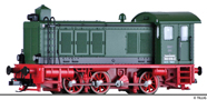 [Lokomotivy] → [Motorové] → [V 36] → 04642: dieselová lokomotiva zelená, šedá střecha, červený rám a pojezd