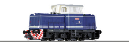 [Lokomotivy] → [Motorové] → [T334] → 501299: dieselová lokomotiva modrá-slonová kost s šedou střechou, černý rám