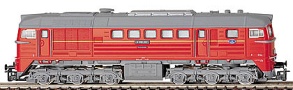 [Lokomotivy] → [Motorové] → [BR 120] → 02560: dieselová lokomotiva červená s šedou střechou a pojezdem