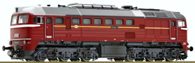 [Lokomotivy] → [Motorov] → [BR 120] → 7380030: dieselov lokomotiva erven, ed stecha se zplatami, ern pojezd