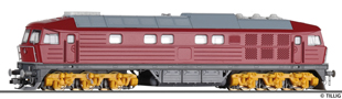 [Lokomotivy] → [Motorové] → [BR 132] → 05770: dieselová lokomotiva červená s šedou střechou a černým pojezdem