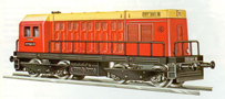 [Lokomotivy] → [Motorové] → [BR 107] → 2620: červená s krémovou střechou a černým pojezdem BR 107