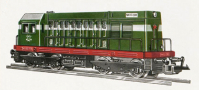 [Lokomotivy] → [Motorov] → [BR 107] → 2621: dieselov lokomotiva zelen s ervenm rmem a ernm pojezdem