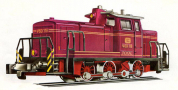 [Lokomotivy] → [Motorov] → [BR 365] → [5]01020: dieselov lokomoitva tmav erven s ernm rmem, erven pojezd
