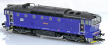 [Lokomotivy] → [Motorové] → [T478.3 „Brejlovec”] → 33325: dieselová lokomotiva modrá s tmavěšedým pojezdem