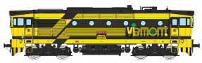 [Lokomotivy] → [Motorové] → [T478.3 „Brejlovec”] → 33345: dieselová lokomotiva v barevném schematu „Viamont“