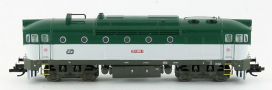 [Lokomotivy] → [Motorové] → [T478.3 „Brejlovec”] → CD-753-060: dieselová lokomotiva zelená-bílá s šedým rámem