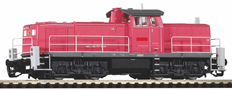 [Lokomotivy] → [Motorové] → [V 90 (BR 290)] → 47266: modernizovaná dieselová lokomotiva čevená-šedá, černý pojezd