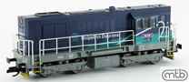 [Lokomotivy] → [Motorové] → [T466.2/T448.0] → TT740-546uni : dieselová lokomotiva v modrém barevném schematu „Unipetrol Doprava“
