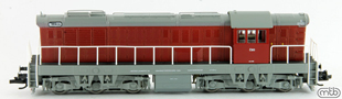 [Lokomotivy] → [Motorové] → [T669.0 (770)] → T669_0084: dieselová lokomotiva červená-šedá střecha, rám a pojezd