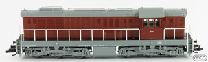 [Lokomotivy] → [Motorové] → [T669.0 (770)] → T669_1172: dieselová lokomotiva červená-šedá střecha, rám a pojezd