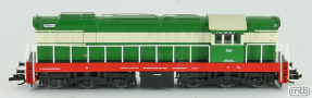 [Lokomotivy] → [Motorové] → [T669.0 (770)] → CSD-T669-1023: dieselová lokomotiva zelená-slonová kost, červený rám