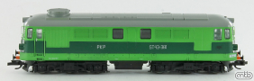 [Lokomotivy] → [Motorové] → [ST43] → PKP-ST43-381: dieselová lokomotiva zelená s šedou střechou