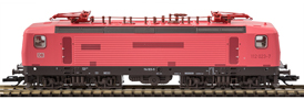 [Lokomotivy] → [Elektrické] → [BR 143] → 501647: elektrická lokomotiva červená se záplatami, přeznačená původní BR 112 023-7