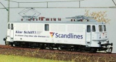 [Lokomotivy] → [Elektrické] → [BR 242] → 31760: elektrická lokomotiva bílá s černými podvozky „Scandlines“
