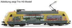 [Lokomotivy] → [Elektrické] → [BR 101] → 502240: elektrická lokomotiva s reklamním potiskem „Dampfbahn-Route Sachsen“