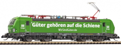 [Lokomotivy] → [Elektrick] → [BR 193 VECTRON] → 47394: elektrick lokomotiva zelen s potiskem „Gter gehren auf die Schiene“