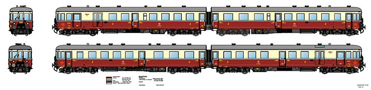 [Lokomotivy] → [Motorov vozy a jednotky] → [VT 137 (BR 185)] → 1389D: motorov jednotka v polomenm ntru s edou stechou