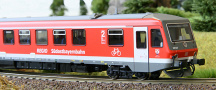 [Lokomotivy] → [Motorové vozy a jednotky] → [BR 628] → 6284SBB: červená-bílá s šedou střechou ″Südostbayernbahn″