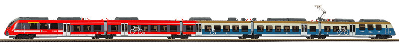 [Lokomotivy] &rarr;&nbsp;[Motorov� vozy a jednotky]&nbsp;&rarr;&nbsp;[BR 442]&nbsp;&rarr;&nbsp;47248: p�tid�ln� elektrick� jednotka „Talent 2“ 1./2. t�. k 50 v�ro�� S-Bahn Rostock