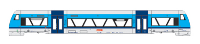 [Lokomotivy] → [Motorové vozy a jednotky] → [RS1 Regio Shuttle] → 33555: motorový vůz v barevném schematu „Najbrt“